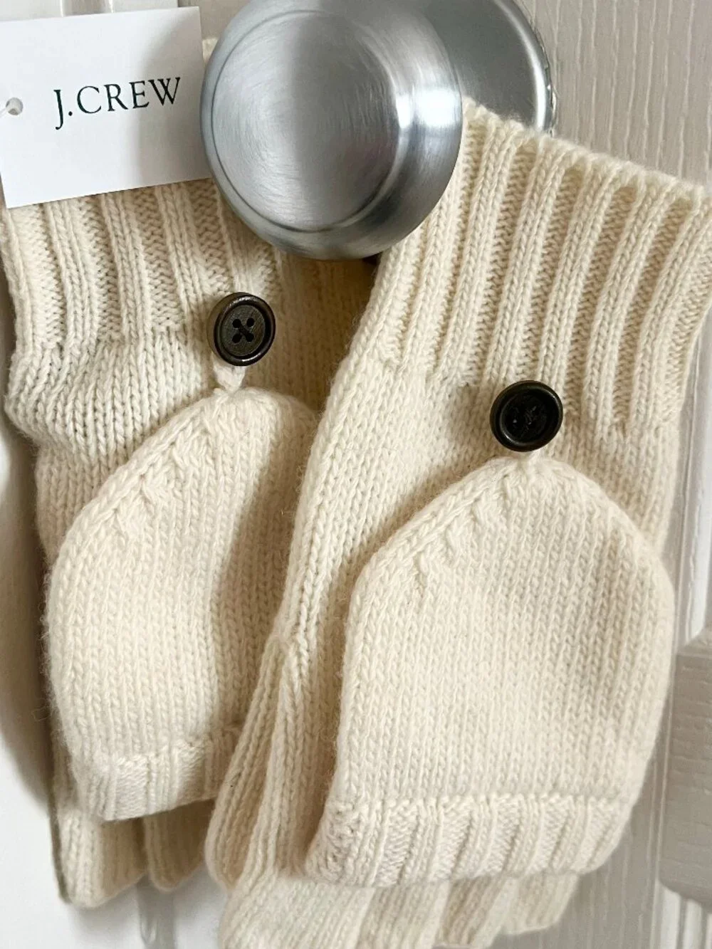 [NWT] - {J.CREW} Wool/Cashmere Blend Convertible Mitten Gloves For Women, O/S